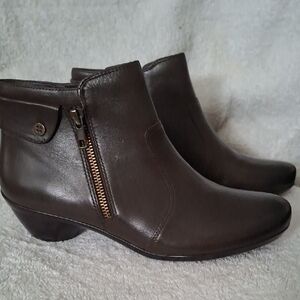 Naturalizer Dark Brown Ankle Booties